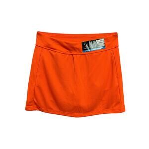 Medium PGA Tour Airflux Womens New Skort Skirt Orange Golf